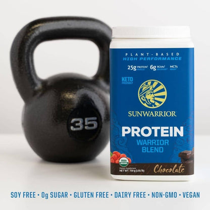 Warrior Blend Chocolate Protein - Plant Protein Powder, 750g - Spring Street Vitamins