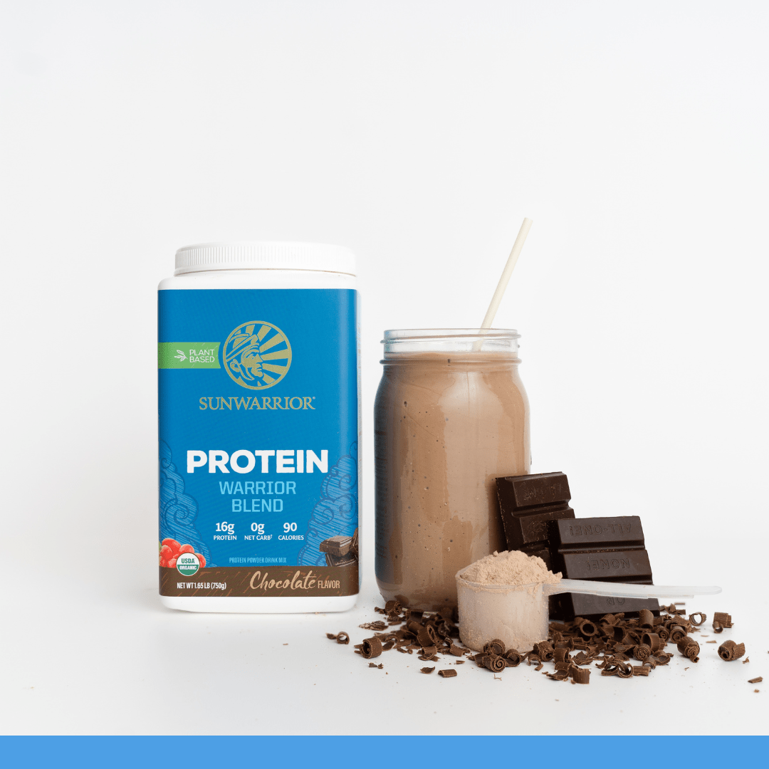 Warrior Blend Chocolate Protein - Plant Protein Powder, 750g - Spring Street Vitamins