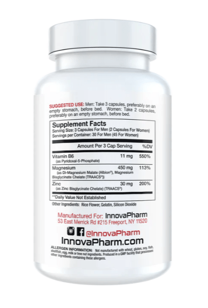 ZMX, Zinc, Magnesium & B6, 90 Capsules - Spring Street Vitamins