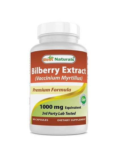 Bilberry Extract, 90 Capsules - Spring Street Vitamins