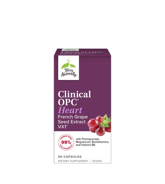 Clinical OPC Heart French Grape Seed VX1™ 60 Vegetable Capsules - Spring Street Vitamins