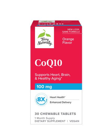 CoQ10 Chewable 100mg, 60 Tablets - Spring Street Vitamins