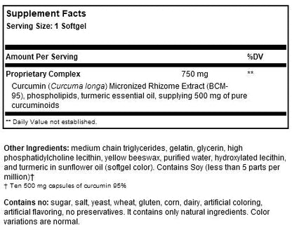 CuraMed, 750 mg Curcumin Complex - Spring Street Vitamins