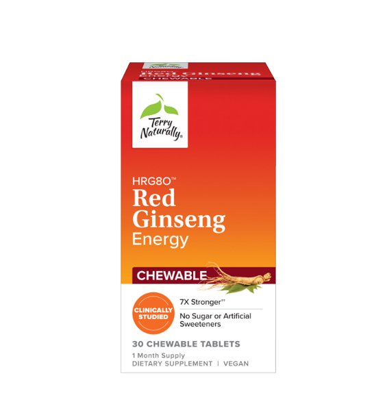 HRG80™ Red Ginseng Energy, 30 Chewable Tablets - Spring Street Vitamins