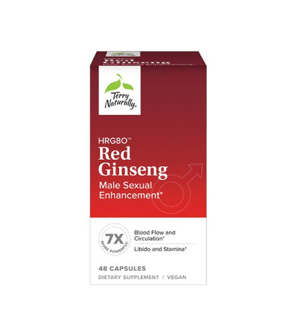 HRG80™ Red Ginseng Male Sexual Enhancement,* 48 Vegetable Capsules - Spring Street Vitamins