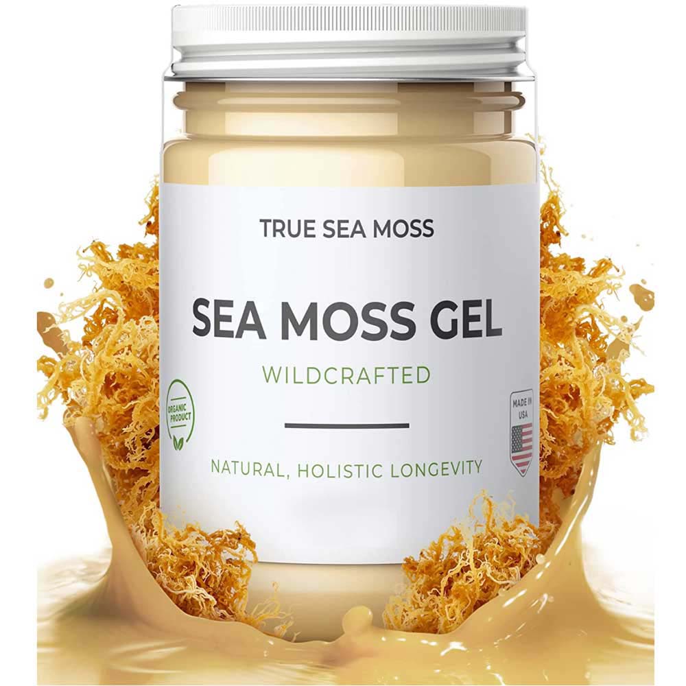 IRISH SEA MOSS GEL Plain, 16 oz (Glass Jar) - Spring Street Vitamins