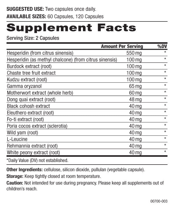 Transitions, Herbs for Menopause, 120 Vegetarian Capsules - Spring Street Vitamins